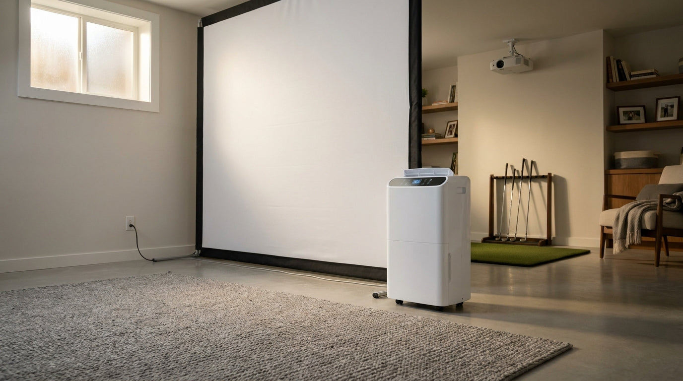 Golf Simulator Impact Screen Humidity & Mold Prevention: Keep Your Basement Screen Clean for Years