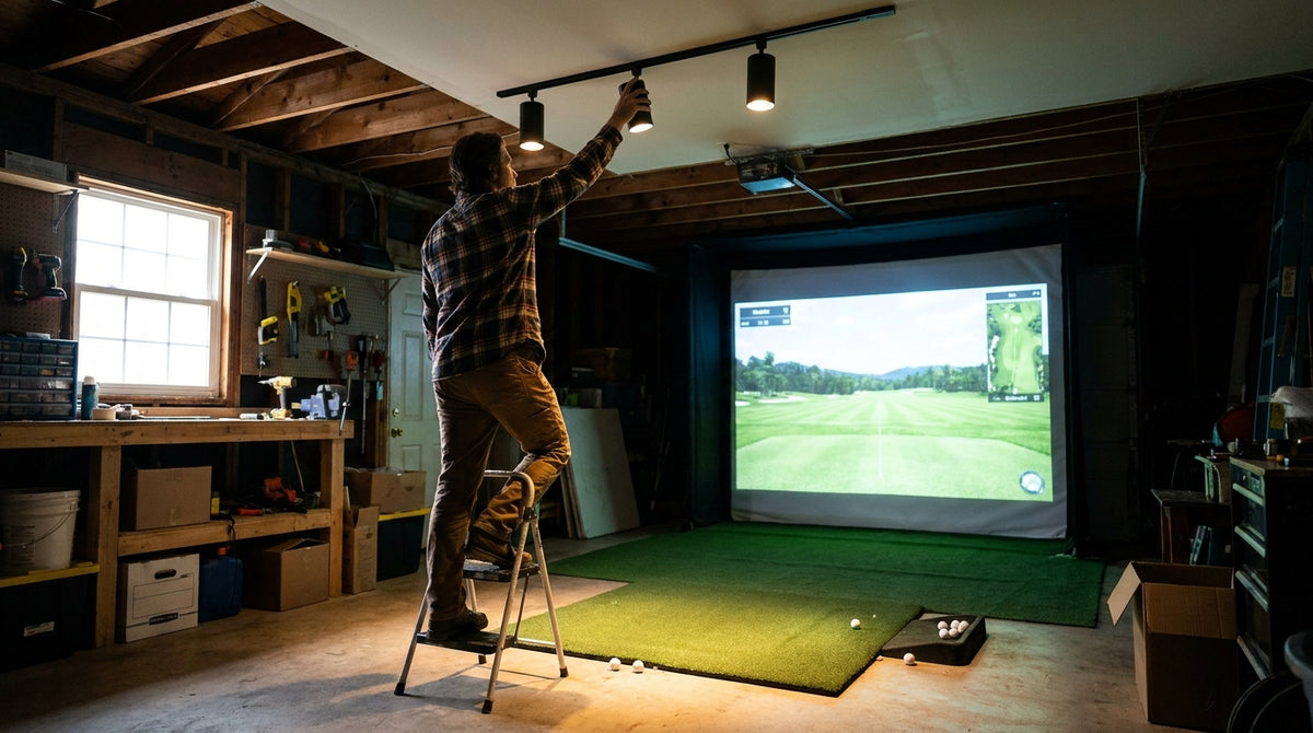 Golf Simulator Enclosure Lighting Plan: Where to Mount Fixtures So They Never Wash Out Your Screen