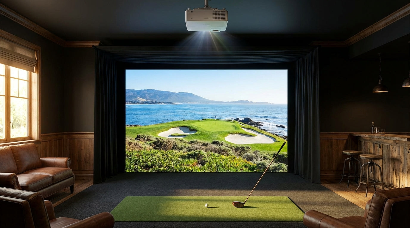 Golf Simulator Projector Resolution vs Lumens: Which Spec Actually Matters for Your Impact Screen?