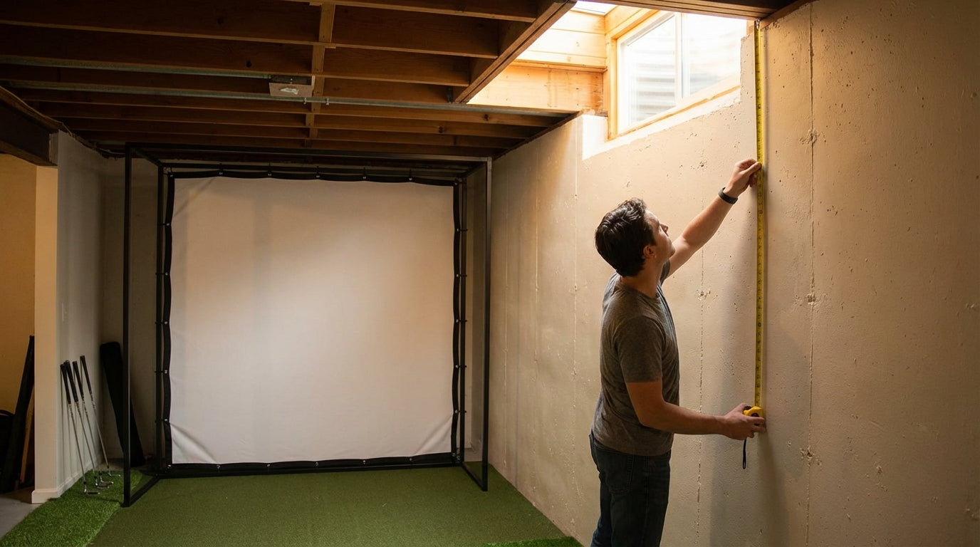 Golf Simulator Impact Screen Installation Height Guide: The Exact Numbers That Prevent a Costly Reinstall