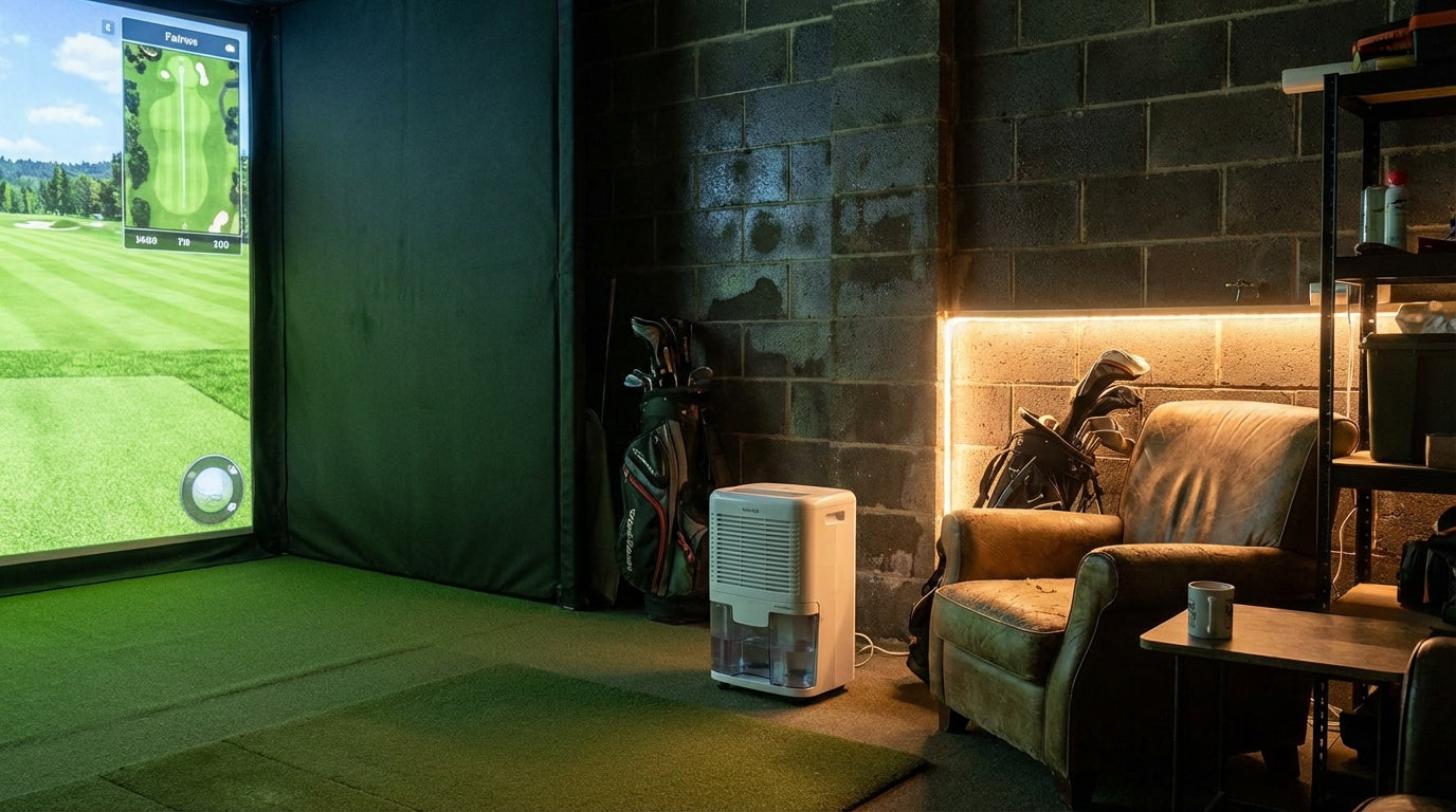 Golf Simulator Room Temperature and Humidity Control: How to Protect Your Setup Year-Round
