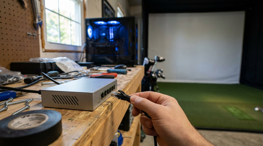 Golf Simulator Room WiFi and Network Setup: Why Ethernet Always Wins