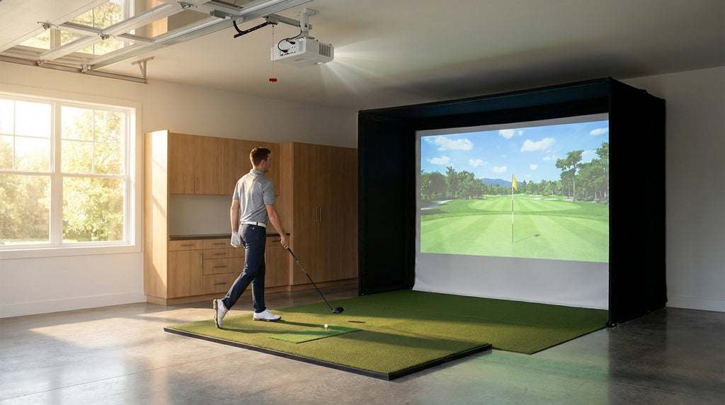 Golf Simulator Projector Short Throw vs Long Throw: Which One Actually Fits Your Room?