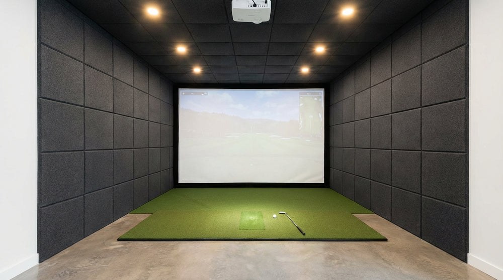 Golf Simulator Hitting Bay Wall Padding Guide: Which Materials Go Where (And Why It Matters)