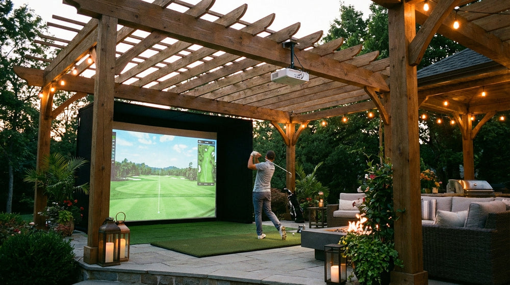 Golf Simulator Impact Screen Outdoor Setup Tips: What You Need to Know Before Taking Your Sim Outside