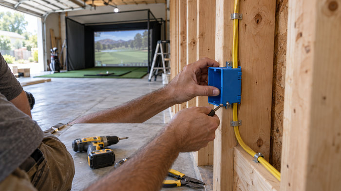 Golf Simulator Room Electrical Plan: Where Every Outlet Goes Before the Frame Closes Up