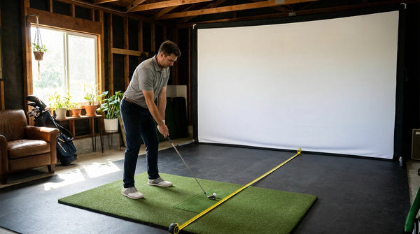 How Far to Stand From a Golf Impact Screen: The Exact Distance (and Why Closer Hurts)