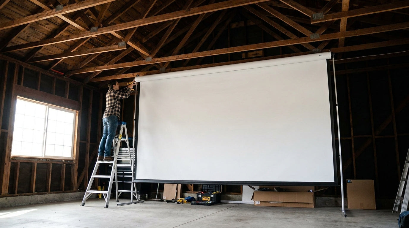 Golf Simulator Impact Screen for High Ceilings: How to Size, Hang, and Tension It Right