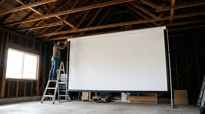 Golf Simulator Impact Screen for High Ceilings: How to Size, Hang, and Tension It Right