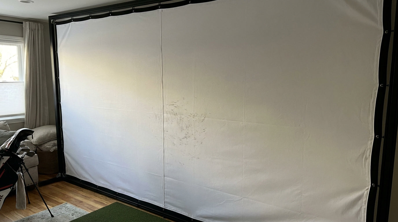Golf Impact Screen Center Seam Durability: Is That Vertical Line a Weak Point?