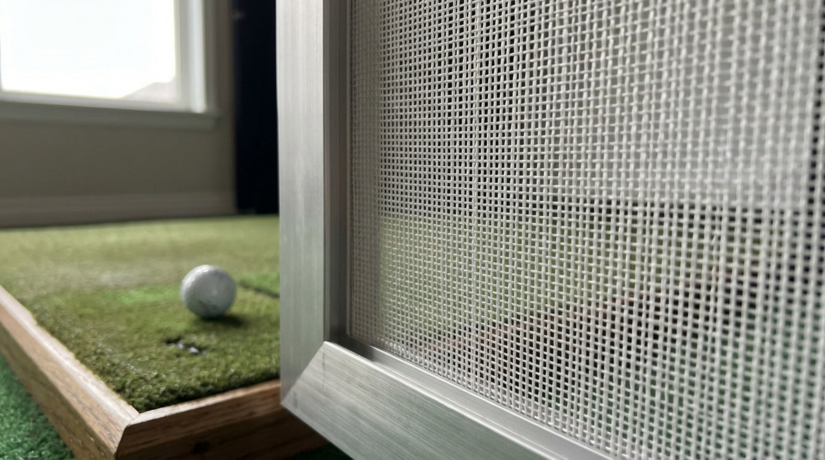 Golf Simulator Screen Grain Direction Explained: How Weave Orientation Affects Ball Deflection and Image Sharpness
