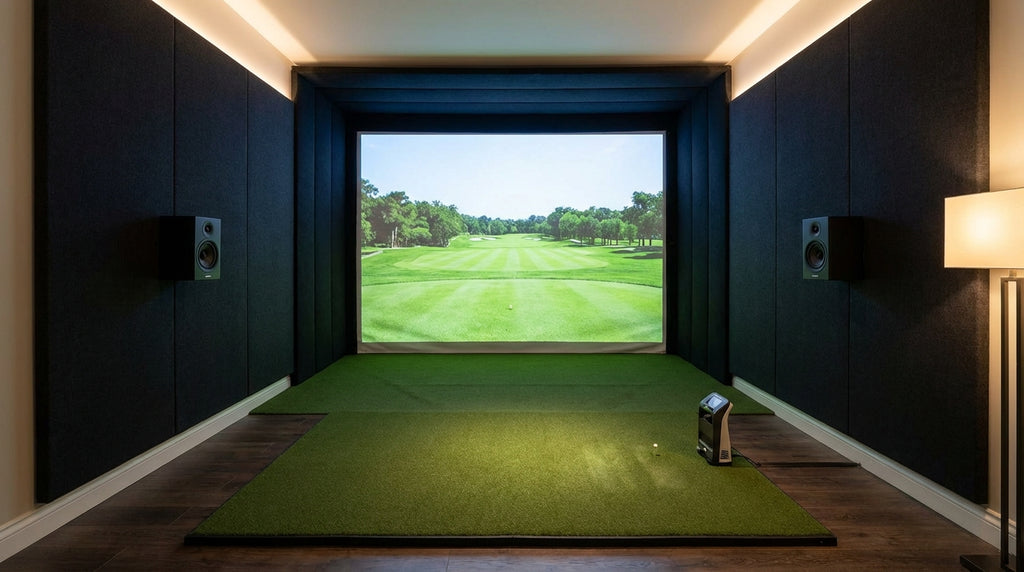 Golf Simulator Room Speaker Setup Guide: Bluetooth vs. Wired, Placement, and Acoustics Explained