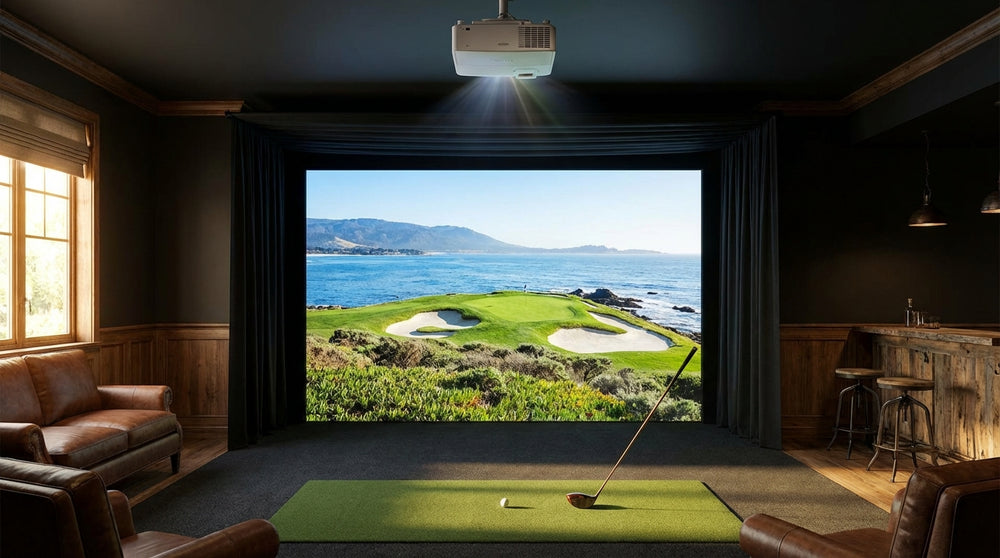Golf Simulator Projector Resolution vs Lumens: Which Spec Actually Matters for Your Impact Screen?