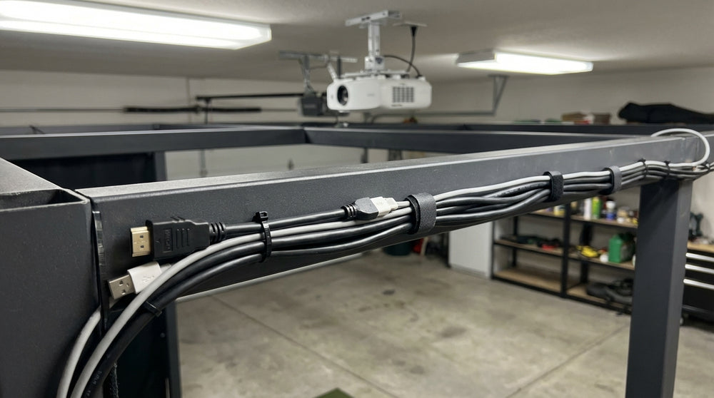 Golf Simulator Cable Management and Organization Tips: How to Tame the Wire Chaos in Your Bay