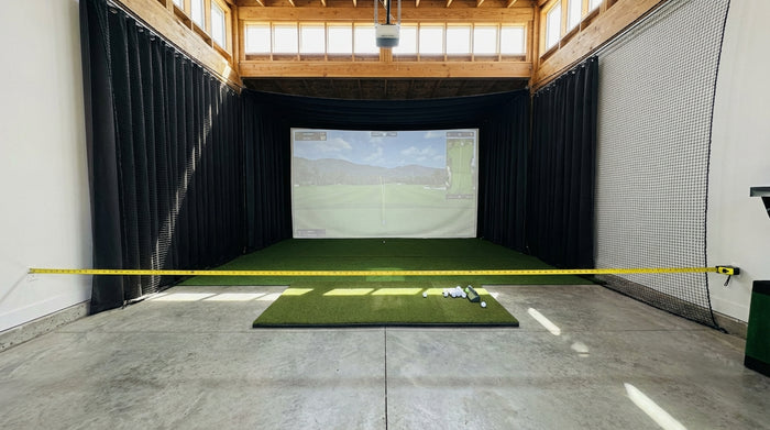 Golf Simulator Minimum Room Width Requirements: The Numbers That Determine Your Screen Size