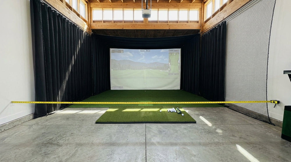Golf Simulator Minimum Room Width Requirements: The Numbers That Determine Your Screen Size