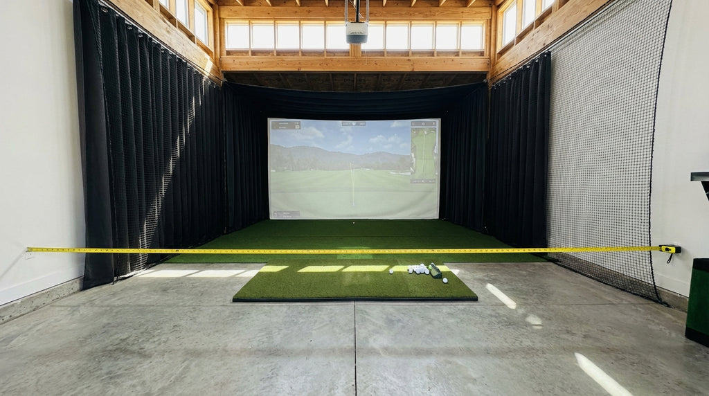 Golf Simulator Minimum Room Width Requirements: The Numbers That Determine Your Screen Size