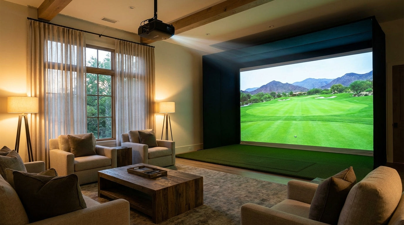 Golf Simulator Impact Screen Brightness Requirements: How to Match Your Screen and Projector