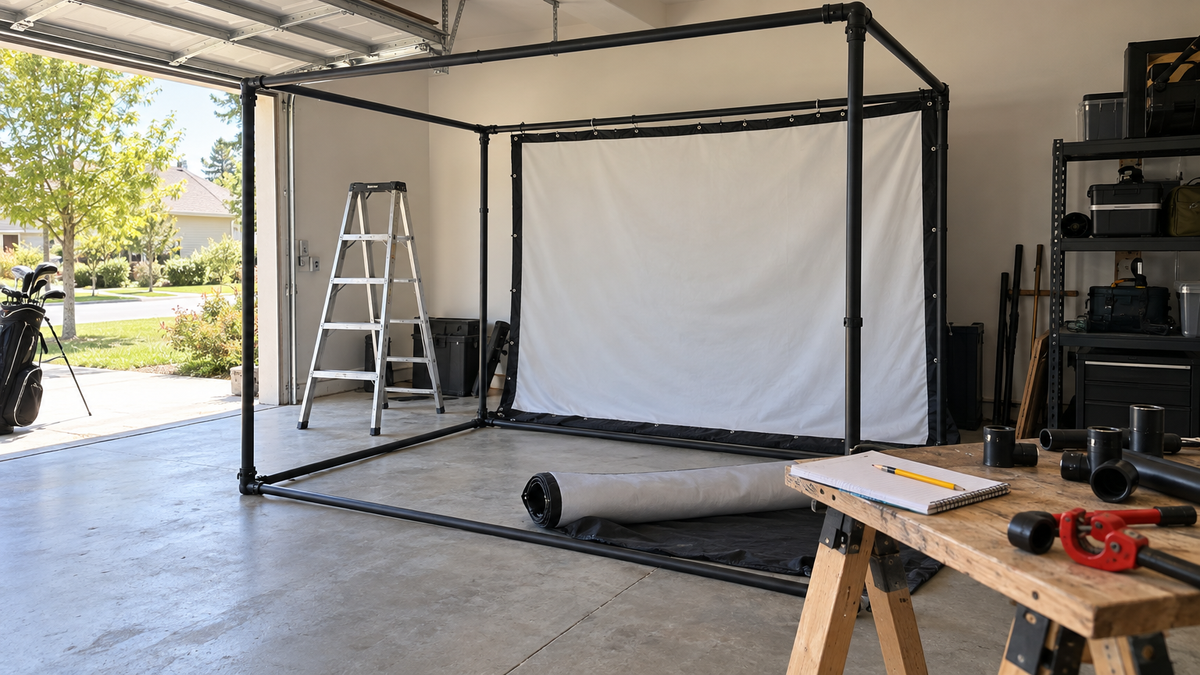 Golf Simulator Enclosure Cost to Build: Every Line Item, DIY vs Pre-Made (2026 Numbers)