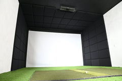 Clean wall-to-wall impact screen installation