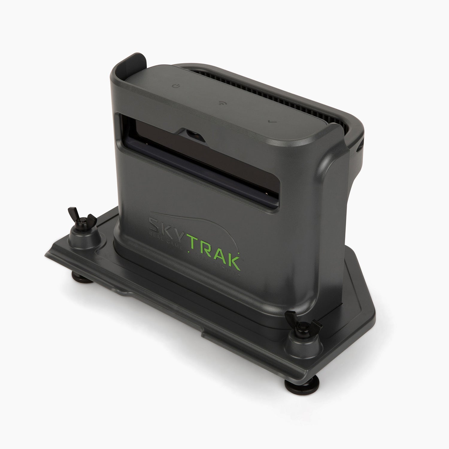 SkyTrak Max protective case angled view