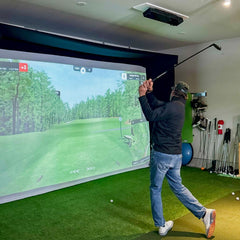 SportScreen Vanish LITE retractable golf simulator enclosure — view 2