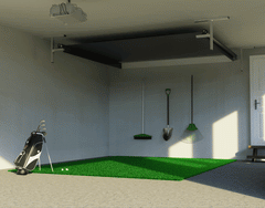 SportScreen Vanish Series retraction demo — screen rolls up and down (animation)