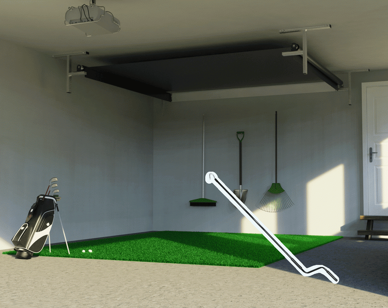SportScreen Vanish hand-crank retraction (animation)