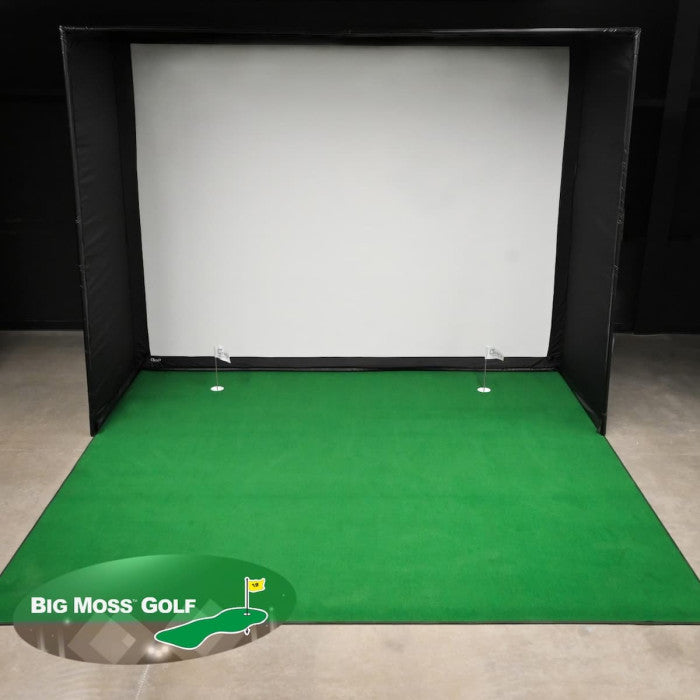 Big Moss golf simulator landing turf