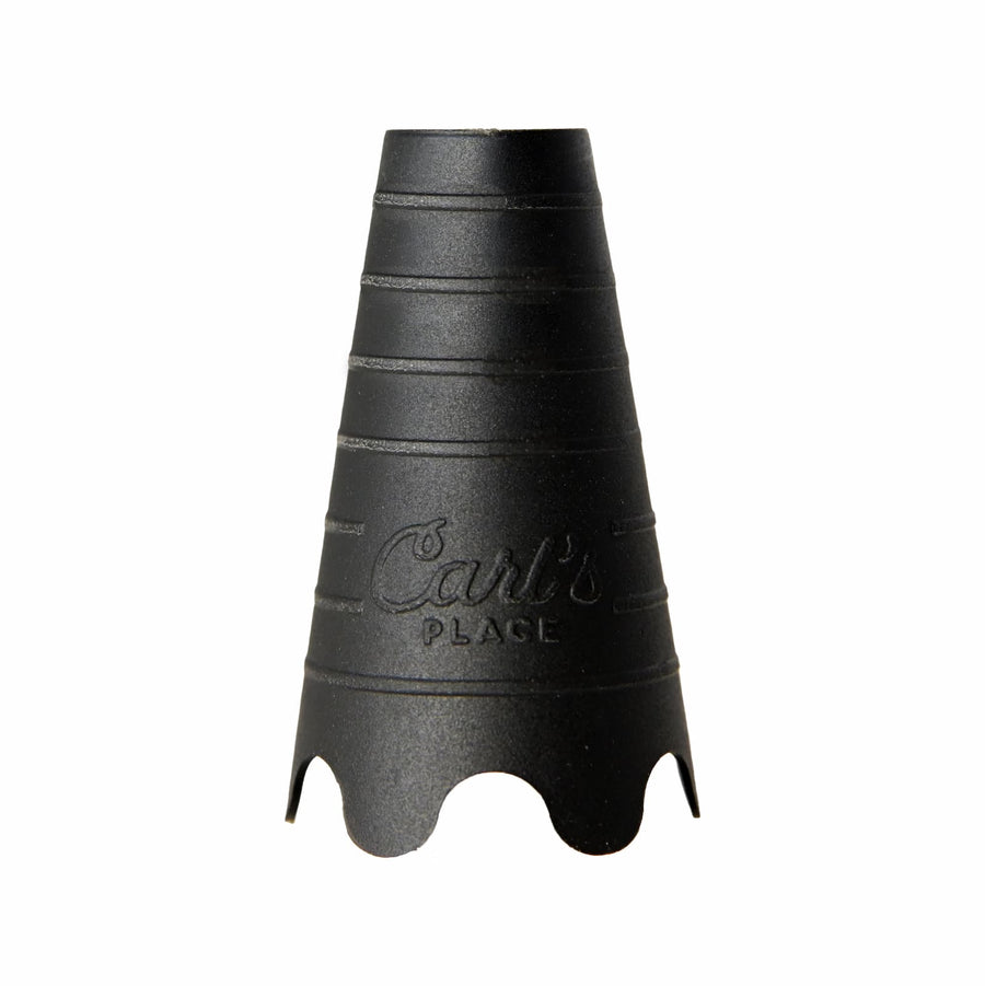 Ribbed cone design of the rubber tee