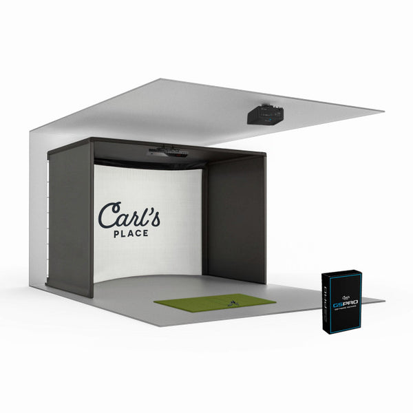 Uneekor EYE XO2 x Carl's Curved Golf Simulator Package