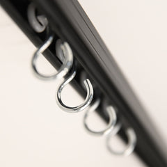 Galvanized ceiling track with industrial hook rollers