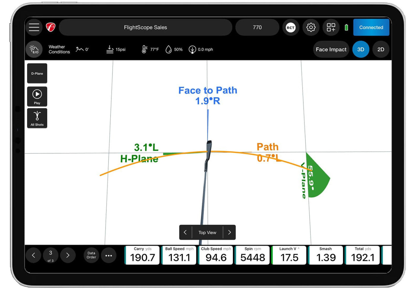 FlightScope Mevo Pro Package software