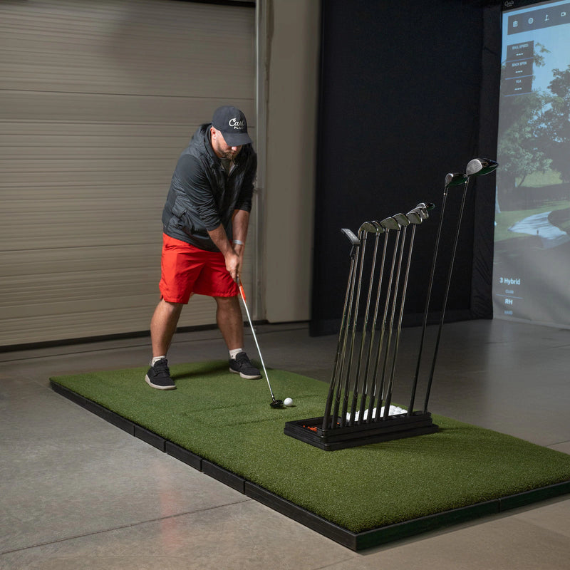 Garage Golf Simulator Setup in Action