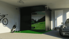 SportScreen Vanish garage wall and ceiling mount retraction (animation)