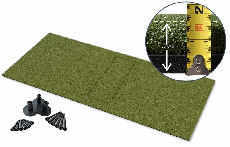 Carl's 4x9 HotShot hitting mat with indoor tees