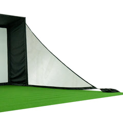 Triangular net panel from screen to floor