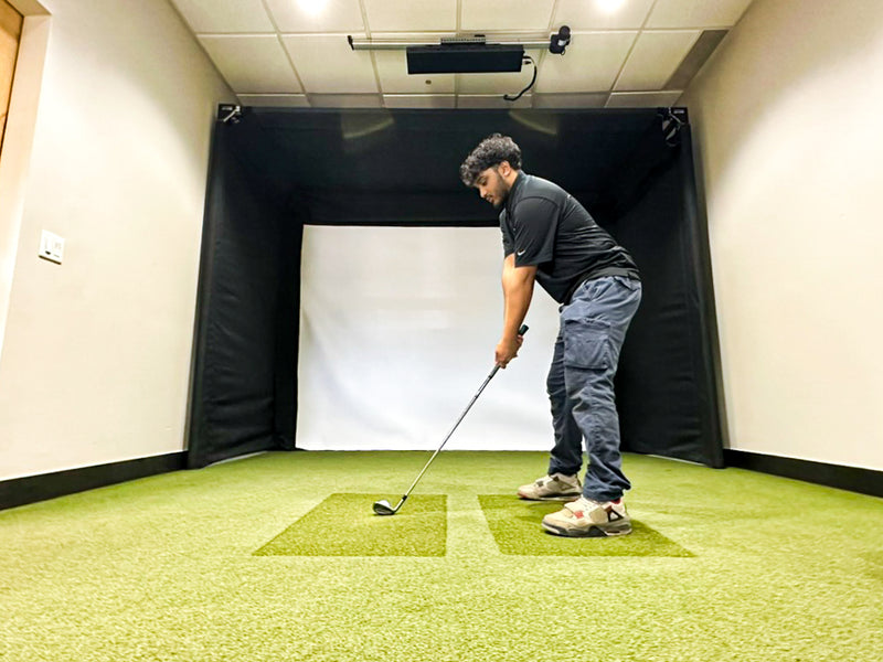 SportScreen Parlour freestanding golf simulator studio enclosure