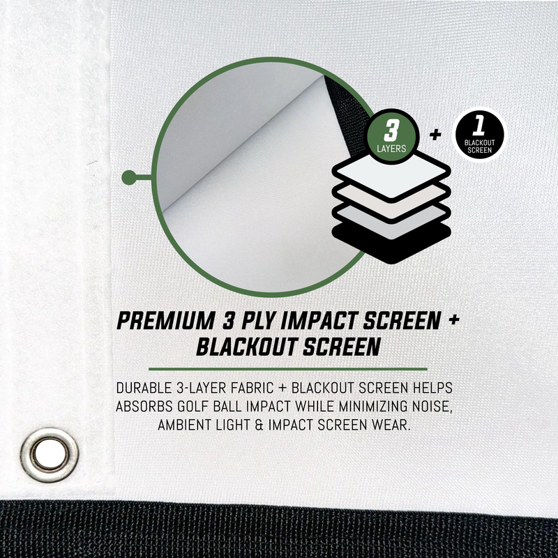 SportScreen 3-ply impact screen construction