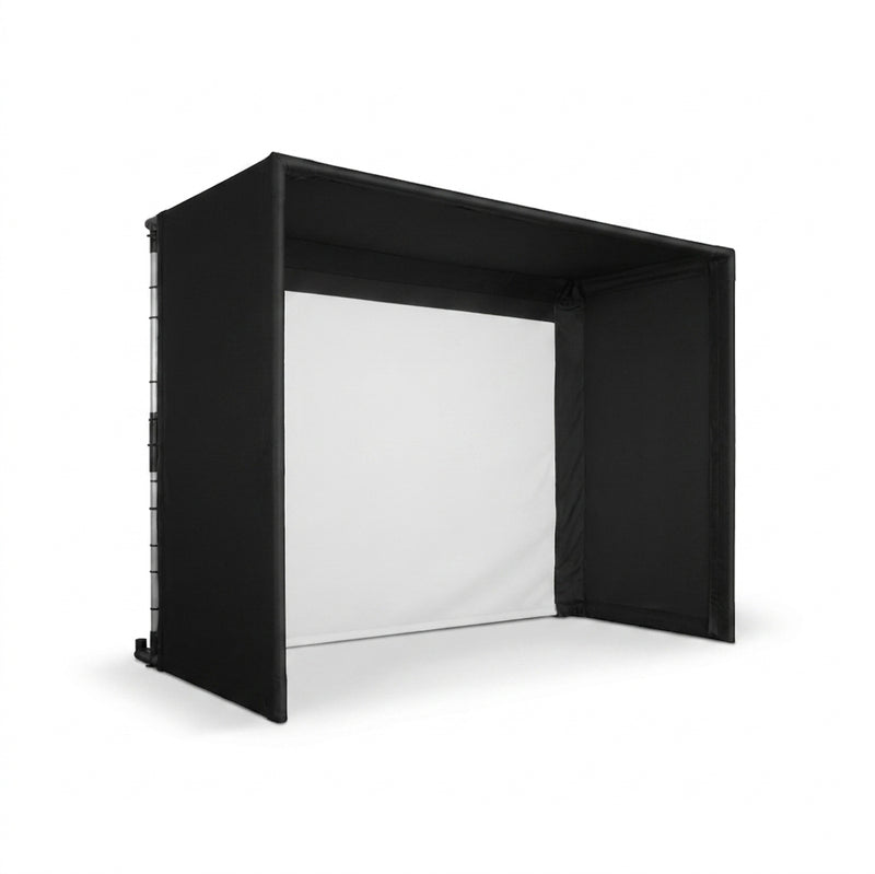 SportScreen Parlour freestanding golf simulator studio enclosure — white background product photo