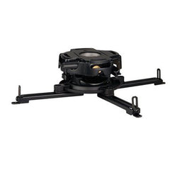 Black flush-ceiling projector mount with four adjustable spider arms